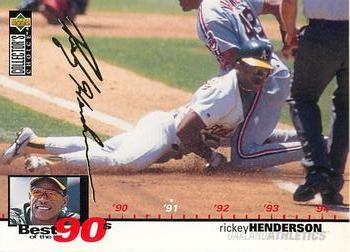 1995 Collector's Choice - Gold Signature #53 Rickey Henderson Front