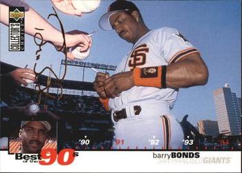 1995 Collector's Choice - Gold Signature #60 Barry Bonds Front