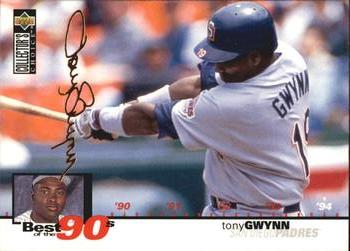 1995 Collector's Choice - Gold Signature #61 Tony Gwynn Front