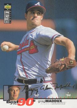 1995 Collector's Choice - Gold Signature #63 Greg Maddux Front