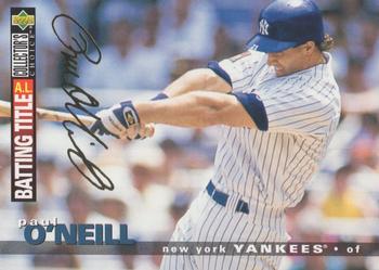 1995 Collector's Choice - Gold Signature #72 Paul O'Neill Front