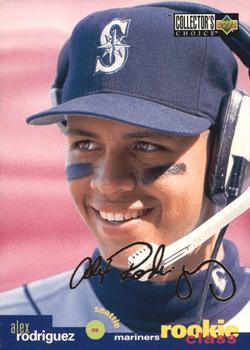 1995 Collector's Choice - Silver Signature #5 Alex Rodriguez Front