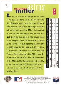 1995 Collector's Choice - Silver Signature #19 Orlando Miller Back