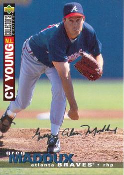 1995 Collector's Choice - Silver Signature #67 Greg Maddux Front