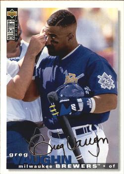1995 Collector's Choice - Silver Signature #170 Greg Vaughn Front