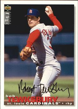1995 Collector's Choice - Silver Signature #187 Bob Tewksbury Front