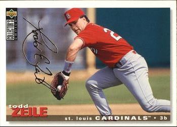 1995 Collector's Choice - Silver Signature #188 Todd Zeile Front