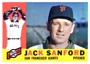 1960 Topps #165 Jack Sanford Front