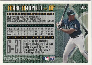 1995 Finest #320 Marc Newfield Back