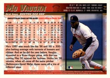 1998 Topps - Inaugural Devil Rays #14 Mo Vaughn Back