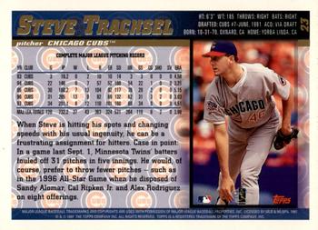 1998 Topps - Inaugural Devil Rays #23 Steve Trachsel Back