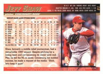 1998 Topps - Inaugural Devil Rays #81 Jeff Shaw Back