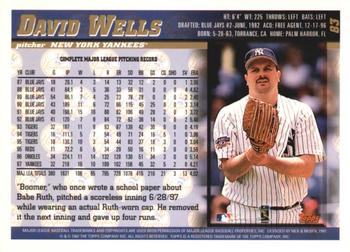 1998 Topps - Inaugural Devil Rays #83 David Wells Back