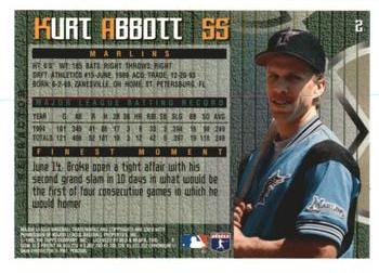 1995 Finest - Refractors #2 Kurt Abbott Back