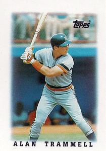 1988 Topps Major League Leaders Minis #12 Alan Trammell Front
