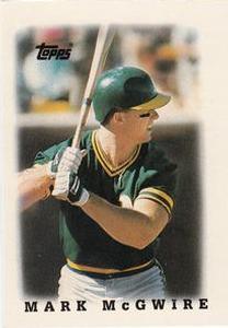 1988 Topps Major League Leaders Minis #31 Mark McGwire Front