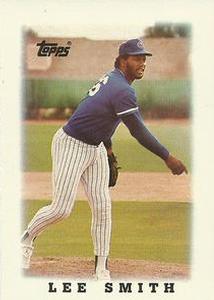 1988 Topps Major League Leaders Minis #44 Lee Smith Front