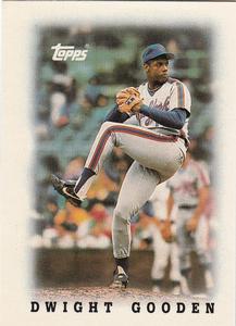 1988 Topps Major League Leaders Minis #60 Dwight Gooden Front