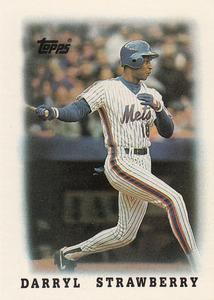 1988 Topps Major League Leaders Minis #63 Darryl Strawberry Front