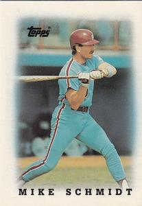 1988 Topps Major League Leaders Minis #67 Mike Schmidt Front