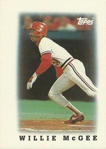 1988 Topps Major League Leaders Minis #71 Willie McGee Front