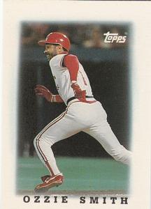1988 Topps Major League Leaders Minis #72 Ozzie Smith Front