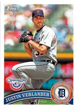 2011 Topps Opening Day #188 Justin Verlander Front