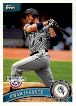 2011 Topps Opening Day #44 Omar Infante Front