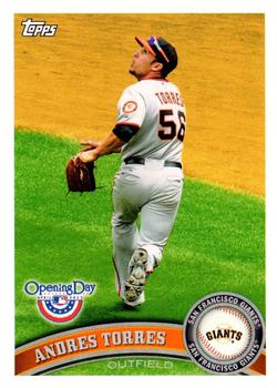 2011 Topps Opening Day #91 Andres Torres Front