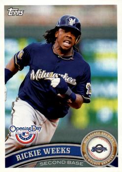2011 Topps Opening Day #122 Rickie Weeks Front