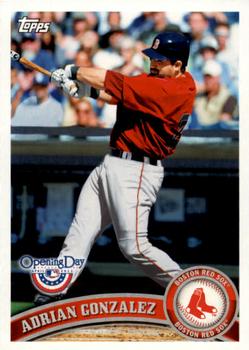 2011 Topps Opening Day #198 Adrian Gonzalez Front