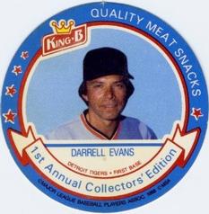 1988 King B Discs #12 Darrell Evans Front