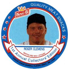 1988 King B Discs #20 Roger Clemens Front