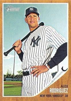2011 Topps Heritage #490 Alex Rodriguez Front