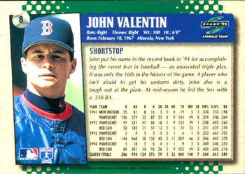 1995 Score #8 John Valentin Back