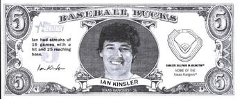 2011 Topps Heritage - Baseball Bucks #NNO Ian Kinsler Front