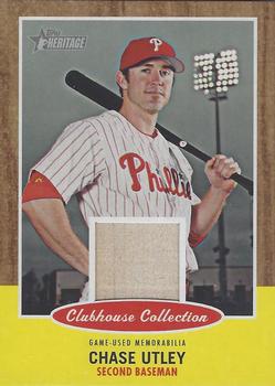 2011 Topps Heritage - Clubhouse Collection Relics #CCR-CU Chase Utley Front
