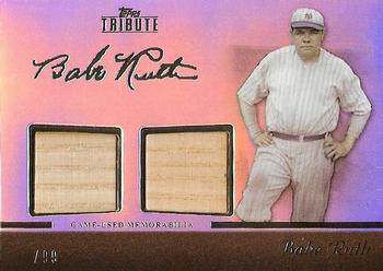 2011 Topps Tribute - Dual Relics #TDR-BR Babe Ruth Front