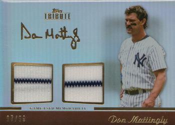 2011 Topps Tribute - Dual Relics #TDR-DM Don Mattingly Front