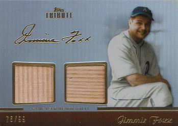 2011 Topps Tribute - Dual Relics #TDR-JF Jimmie Foxx Front