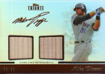 2011 Topps Tribute - Dual Relics #TDR-MP Mike Piazza Front
