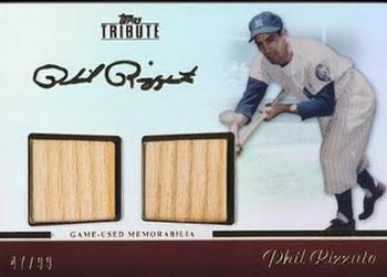 2011 Topps Tribute - Dual Relics #TDR-PR Phil Rizzuto Front