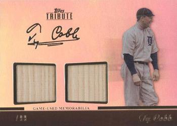 2011 Topps Tribute - Dual Relics #TDR-TC Ty Cobb Front