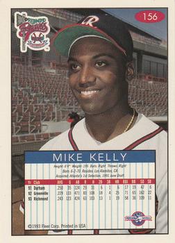 1993-94 Fleer Excel #156 Mike Kelly Back