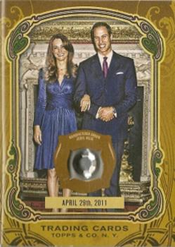 2011 Topps Gypsy Queen - Royal Wedding Jewel Relic #PWR Prince William / Kate Middleton Front