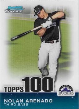 2010 Bowman Chrome - Topps 100 Prospects #TPC49 Nolan Arenado Front