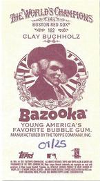 2011 Topps Allen & Ginter - Mini Bazooka #182 Clay Buchholz Back
