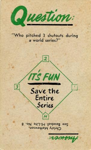 1960 Nu-Cards Baseball Hi-Lites #13 Cards Take Series From Yanks Back
