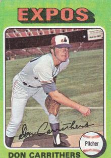 1975 Topps Mini #438 Don Carrithers Front