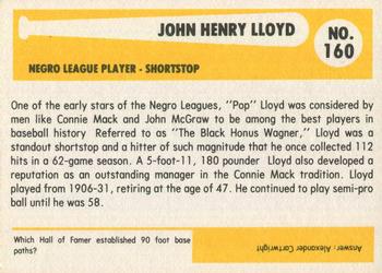 1980-87 SSPC HOF #160 John Lloyd Back